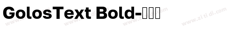 GolosText Bold字体转换